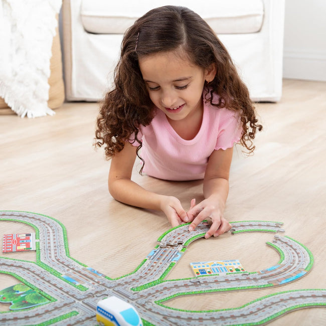 Melissa & Doug Design Your Own Railroad Floor Puzzle