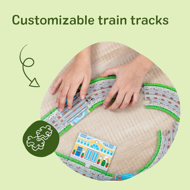 Melissa & Doug Design Your Own Railroad Floor Puzzle