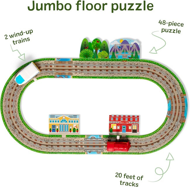 Melissa & Doug Design Your Own Railroad Floor Puzzle
