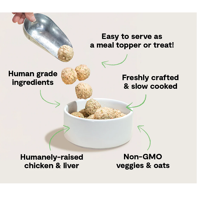 Open Farm Harvest Chicken Freshly Crafted Meatballs for Dogs 14OZ