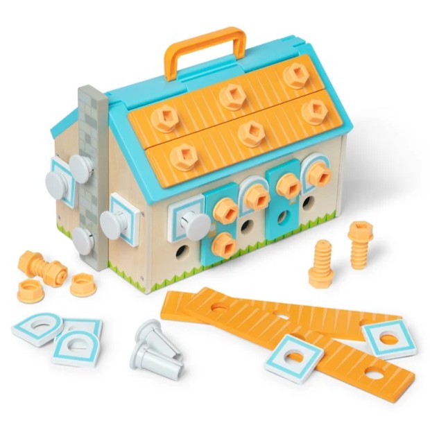 Melissa & Doug Build A House Toolbox Play Set