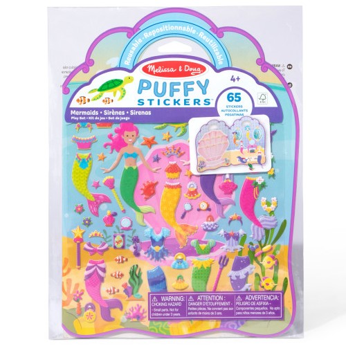 Melissa & Doug Puffy Sticker Play Set - Mermaid