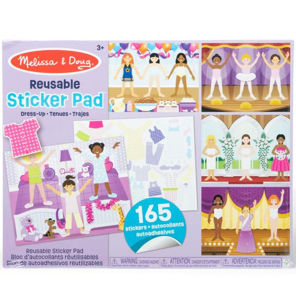 Melissa & Doug Reusable Sticker Pad, Dress-Up