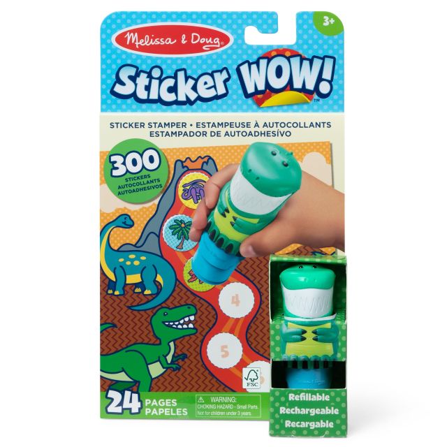 Melissa & Doug Sticker Wow! Dinosaur Activity Pad & Sticker Stamper