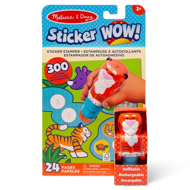 Melissa & Doug Sticker Wow! Tiger Activity Pad & Sticker Stamper