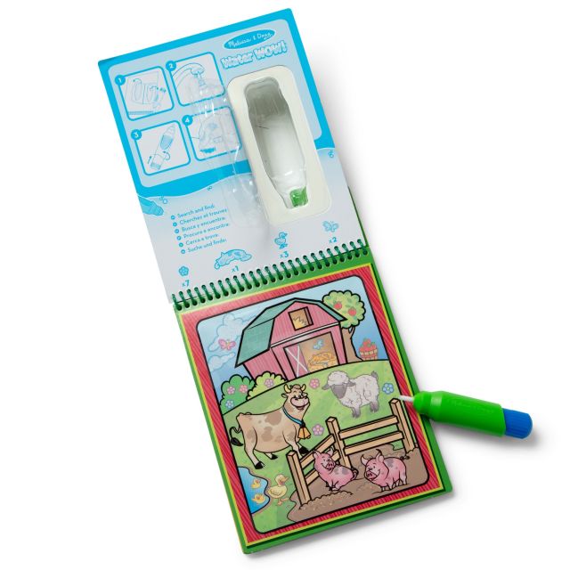 Melissa & Doug On the Go Water Wow! Water-Reveal Coloring Pad - Animals