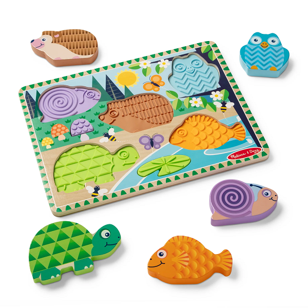 Melissa & Doug Forest Friends Touch & Feel Puzzle