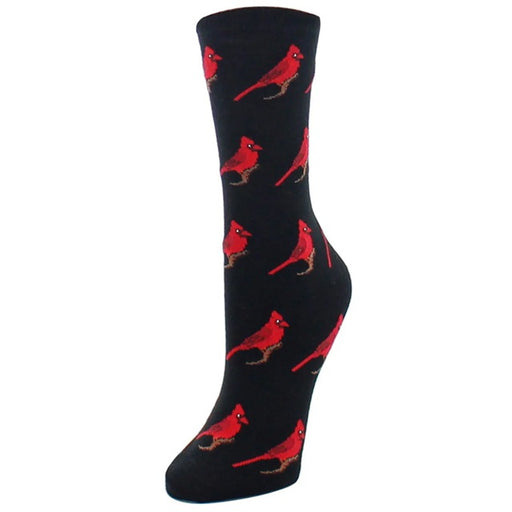 Women's Cardinal Bamboo Blend Socks, Black