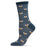 Women's Honey Bees Bamboo Blend Socks, Legion Blue