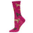 Women's Labrador Dogs Bamboo Blend Socks, Festival Fuchsia
