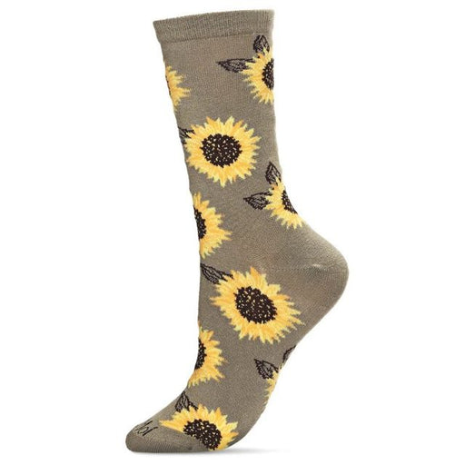 Women's Majestic Sunflowers Bamboo Blend Socks, Olive