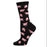 Women's Pretty Pigs Bamboo Blend Socks, Black