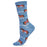 Women's Show Pony Horses Bamboo Blend Socks, Denim Heather
