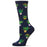 Women's "You Grow Girl" Plant-Themed Novelty Socks, Navy