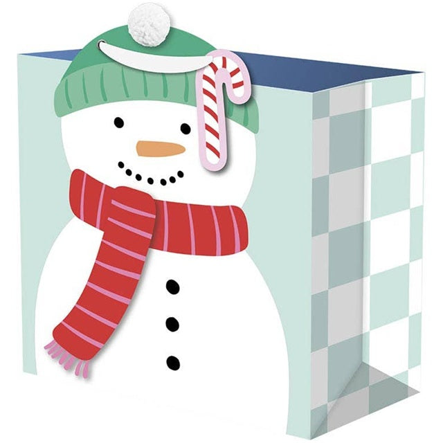 Merry Vibes Snowman Large Gift Bag