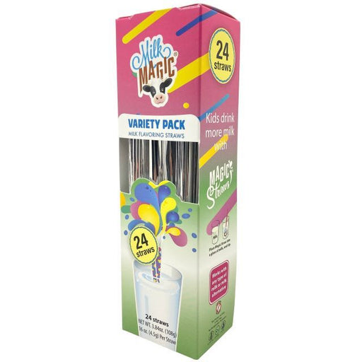 Milk Magic Milk Flavoring Straws Variety 24-Pack