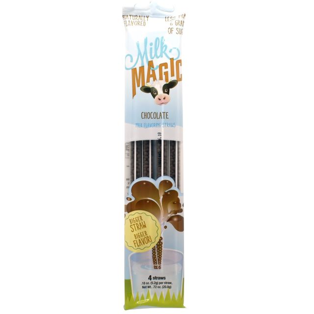 Milk Magic Chocolate Milk Flavoring Straws 4-Pack