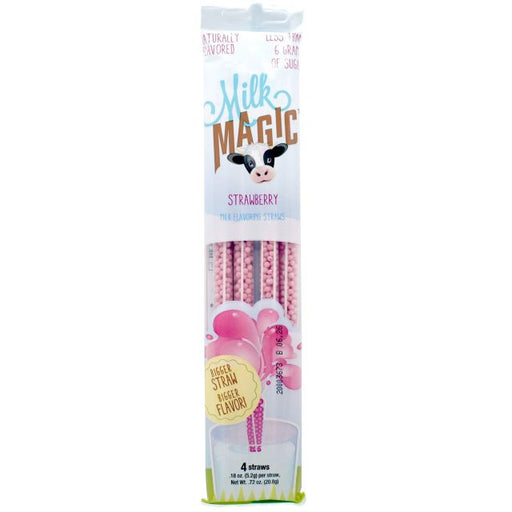 Milk Magic Strawberry Milk Flavoring Straws 4-Pack