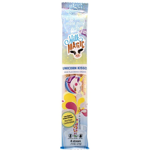 Milk Magic Unicorn Kisses Milk Flavoring Straws 4-Pack