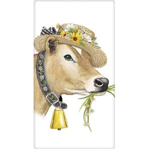 Daisy Cow Flour Sack Towel