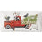 Winter Farmhouse Truck Flour Sack Towel