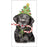Candy Cane Black Lab Flour Sack Towel