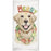 Merry Yellow Lab Flour Sack Towel