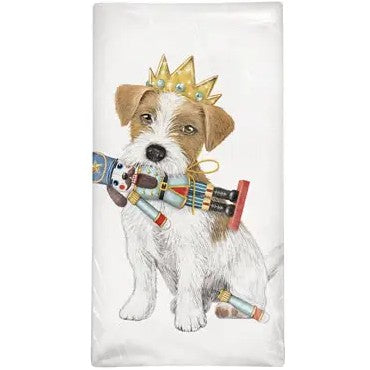 Nutcracker Terrier Flour Sack Towel