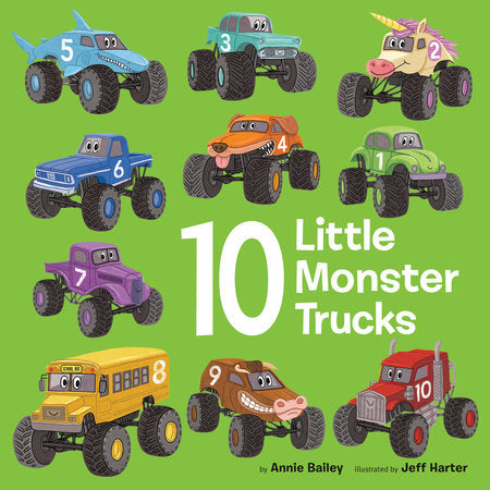 10 Little Monster Trucks Book