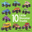 10 Little Monster Trucks Book