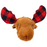 Tall Tails 2-in-1 Red Antler Moose Head Fetch Ball Dog Toy
