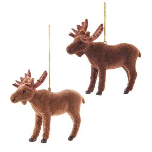 Plush Moose Ornament - Assorted