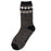 MUK LUKS Men's Cozy Lined Lounge Socks, Black