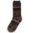 MUK LUKS Men's Cozy Lined Lounge Socks, Brown