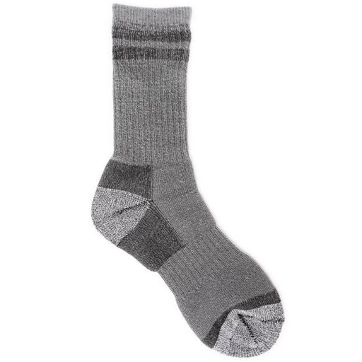 MUK LUKS Men's Thermal Heat Retainer Hiking Socks, Gray