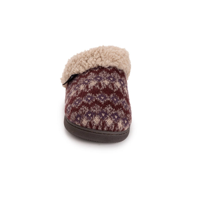 MUK LUKS Women's Suzanne Clog Slippers, Red Purple