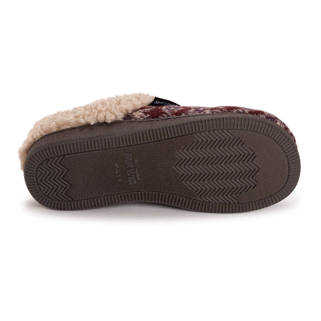 MUK LUKS Women's Suzanne Clog Slippers, Red Purple
