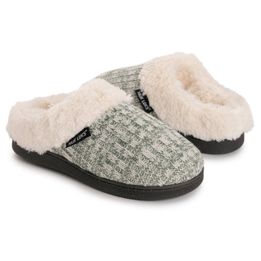 MUK LUKS Women's Suzanne Clog Slippers, Green