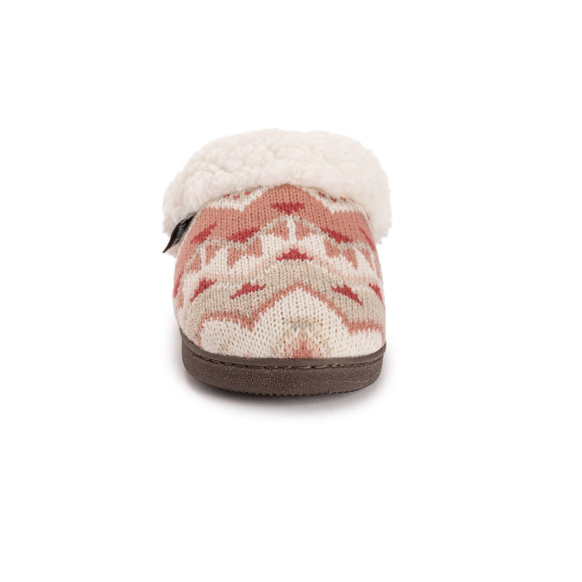 MUK LUKS Women's Suzanne Clog Slippers, Medium Pink