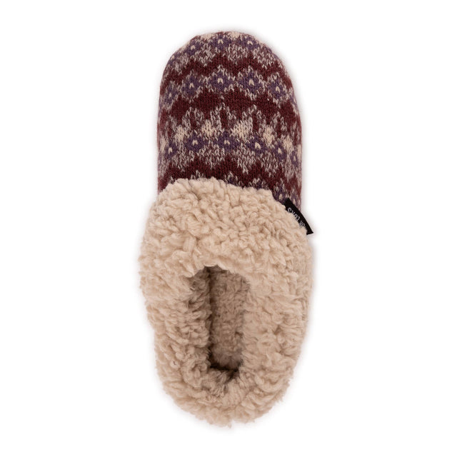 MUK LUKS Women's Suzanne Clog Slippers, Red Purple