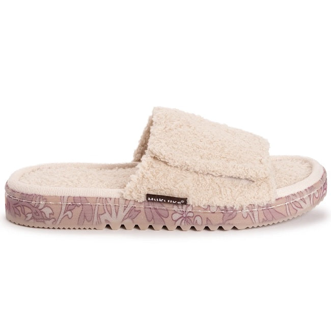 MUK LUKS Women's Acacia Slipper, Natural/Cream