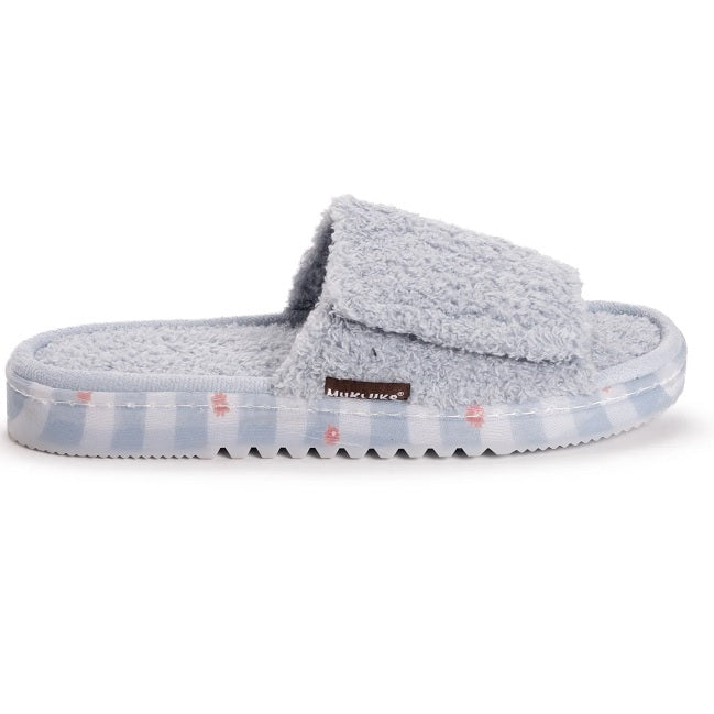 MUK LUKS Women's Acacia Slipper, Periwinkle Light Blue