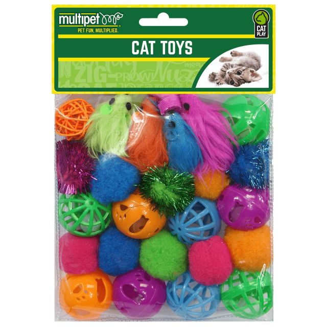Multipet 24 Piece Cat Toy Value Pack