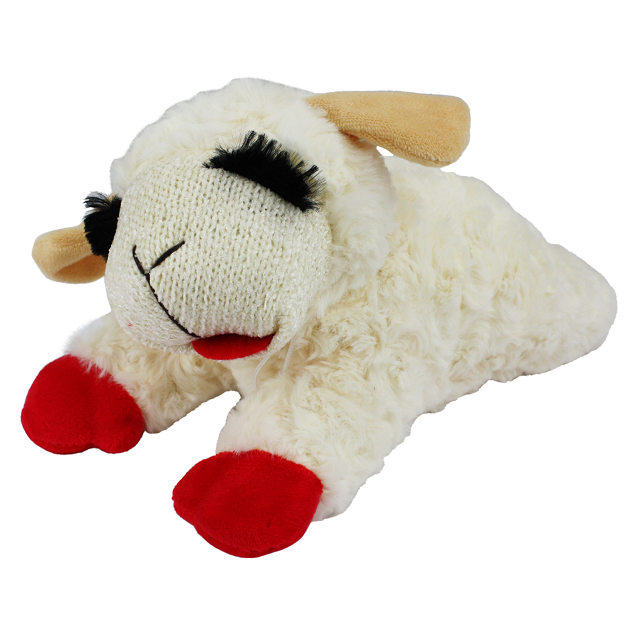 Multipet Plush Lamb Chop Dog Toy, Assorted Sizes