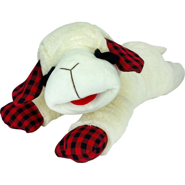 Multipet Holiday Jumbo Plush Lamb Chop Dog Toy