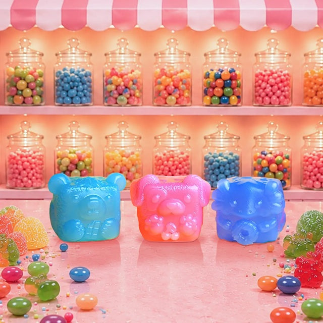 MushyKinz Mini Mystery JELLEEZ Jelly Squishy 3-Pack