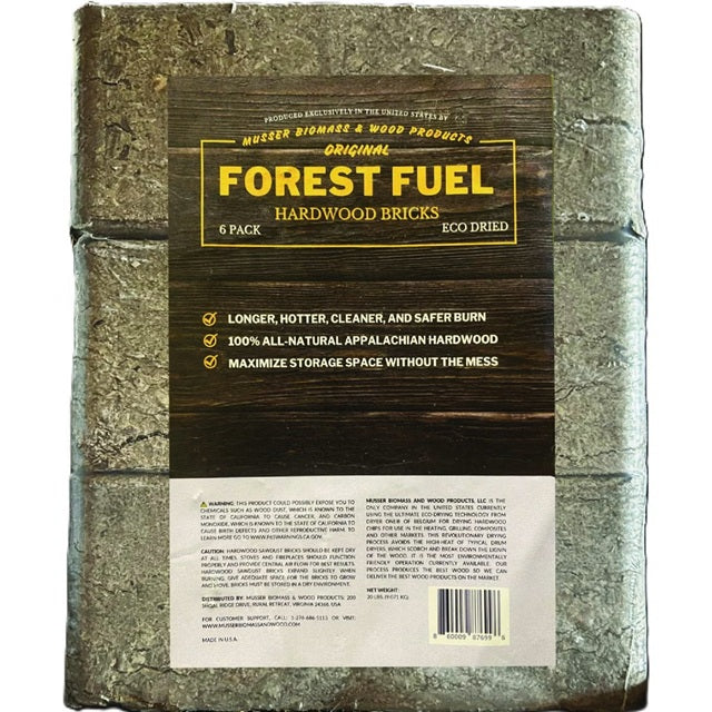 Forest Fuel Hardwood Bricks (6 Brick Pack)