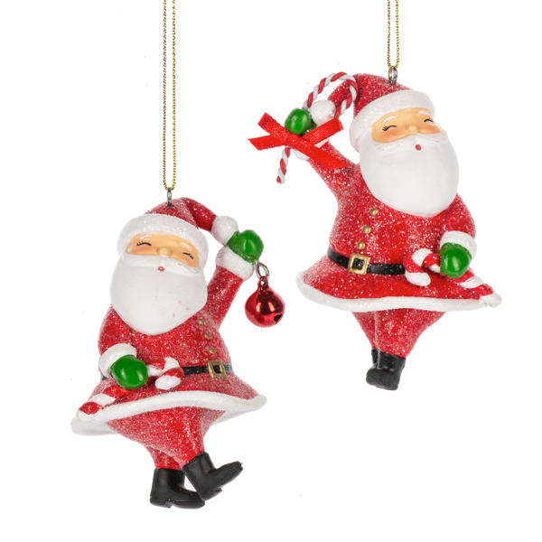 Vintage Santa Ornament - Assorted
