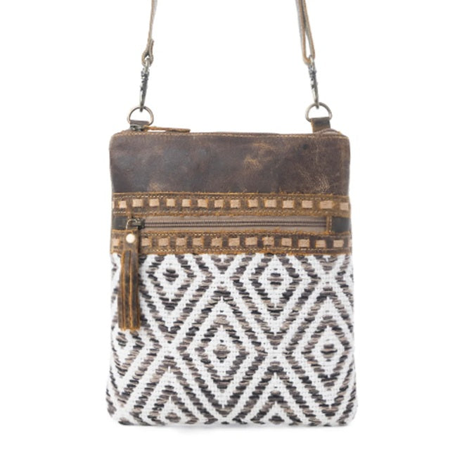 Myra Sand Weaver Small Crossbody Bag S-7353