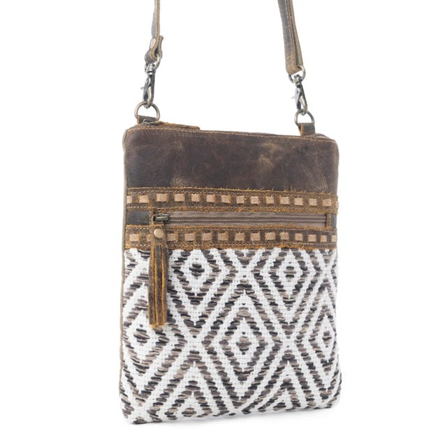 Myra Sand Weaver Small Crossbody Bag S-7353